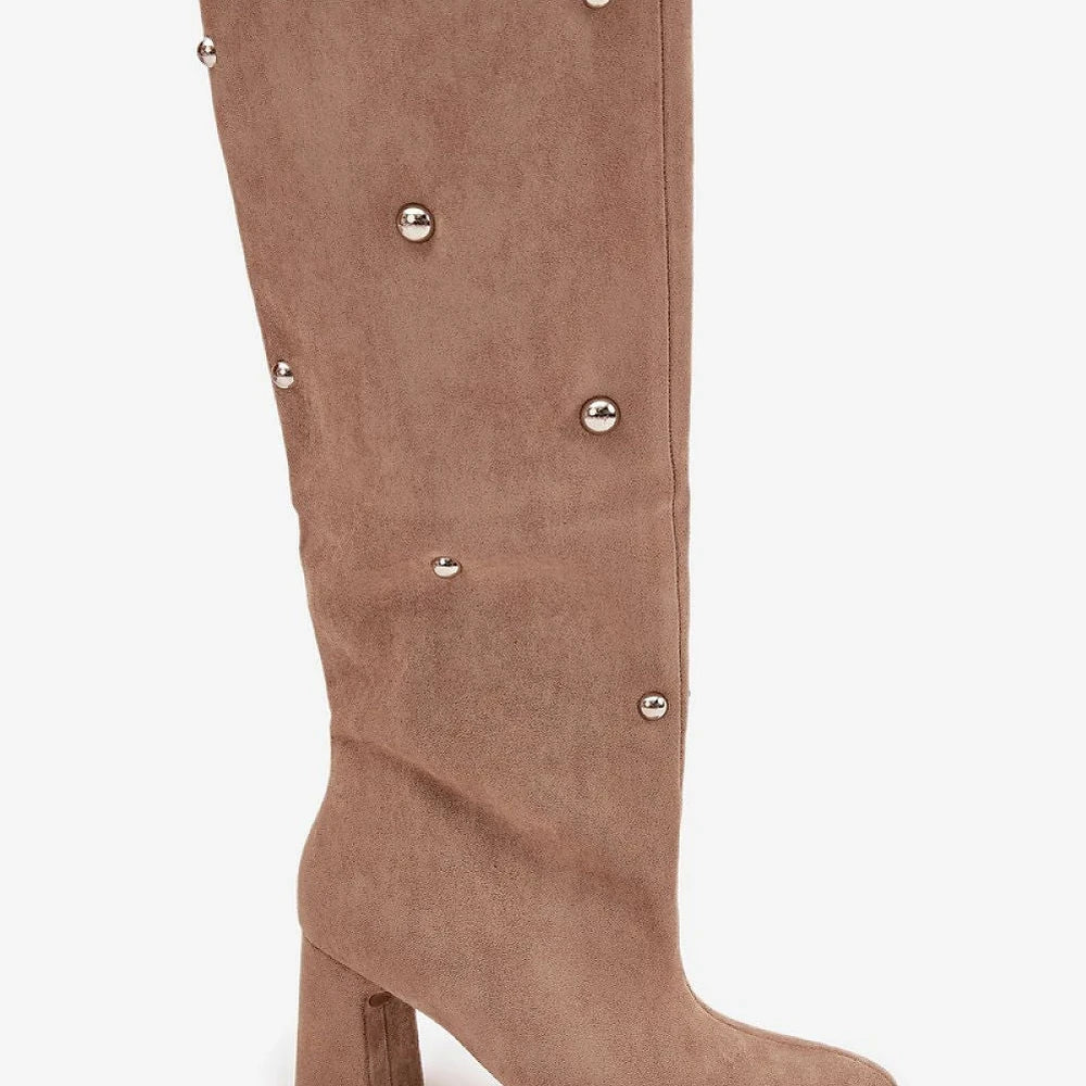 Women's Suede Heel Boots