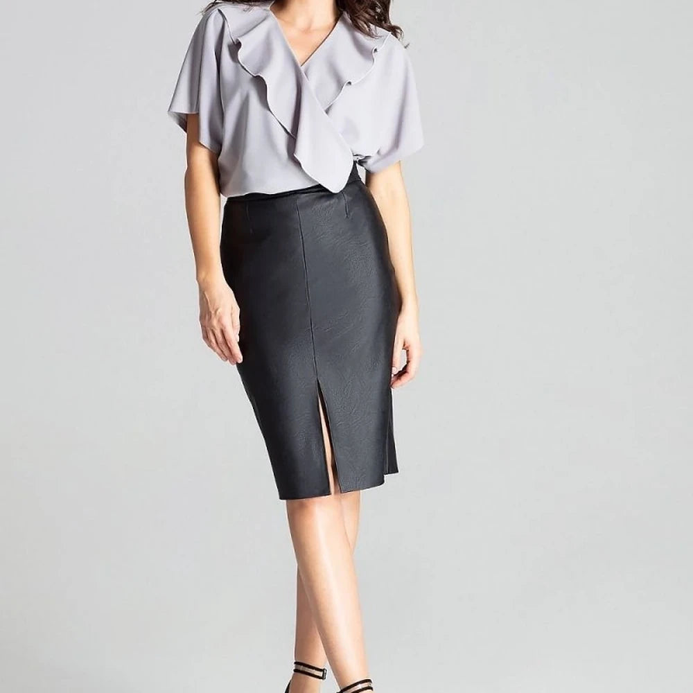 Women's Bodysuit Blouse with Ruffle