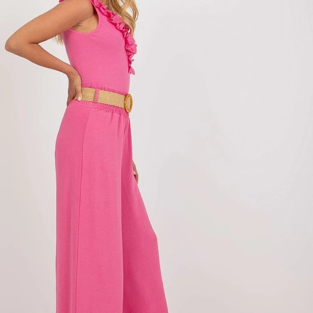 Women's Wide Leg High Rise Trousers