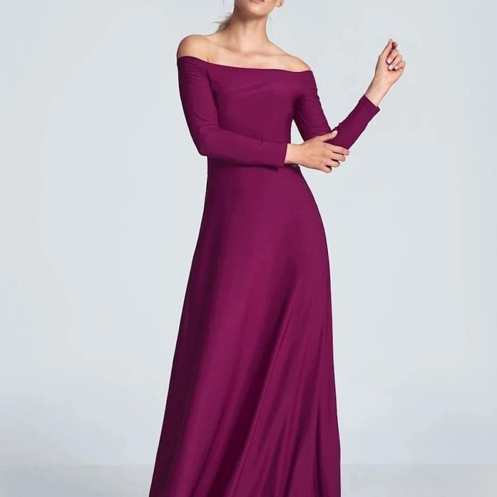 Black Maxi Dress with Long Sleeves