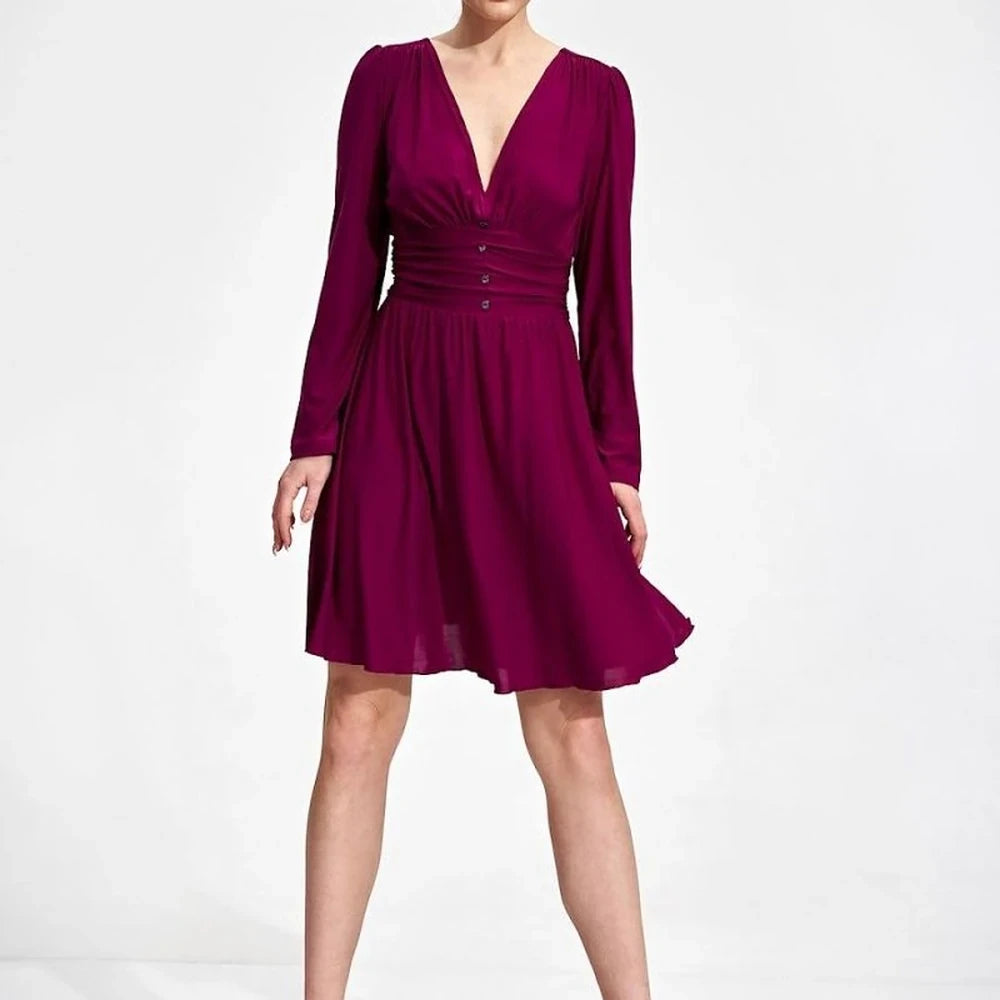 Flared Stretch Daydress with Sweetheart Neckline