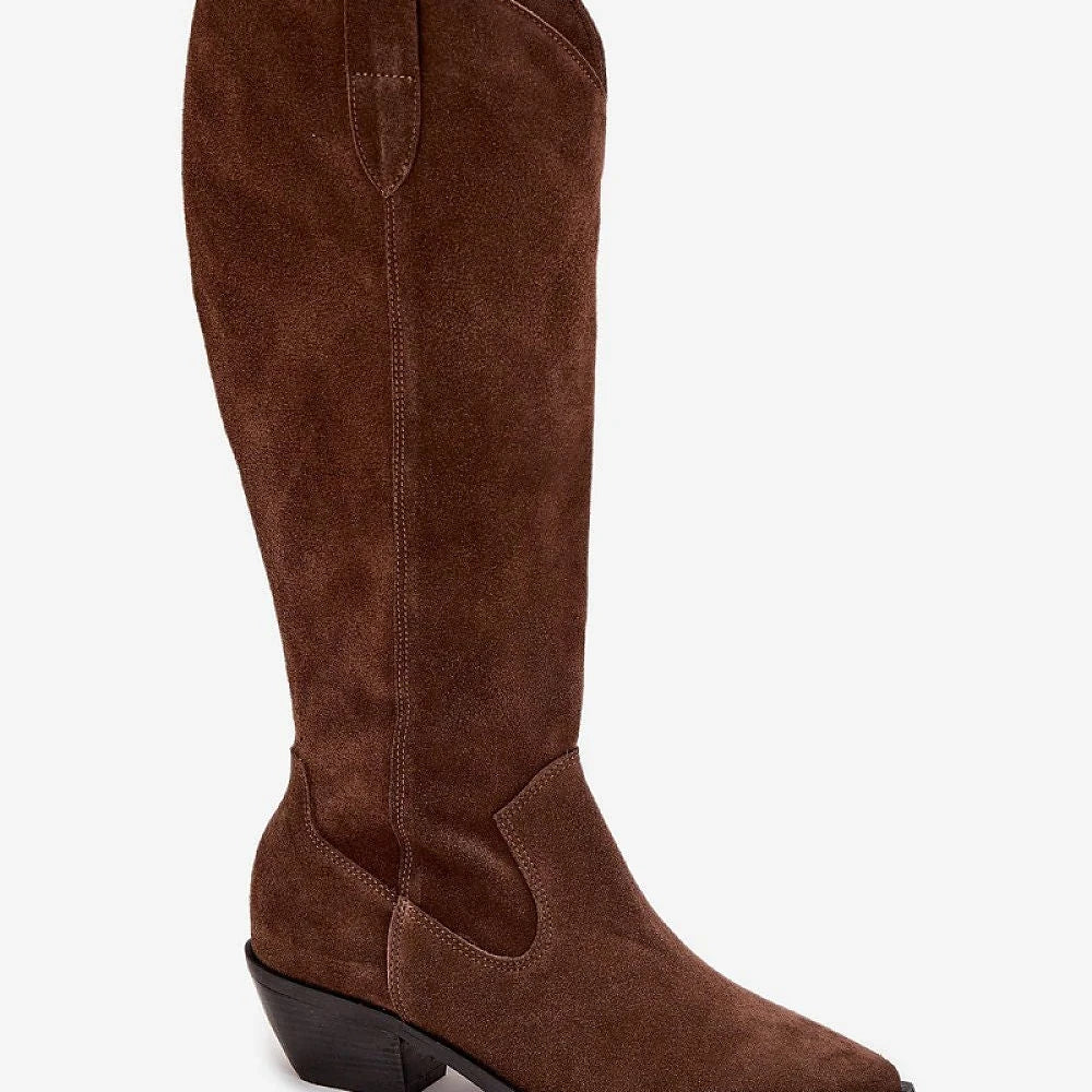 Women's Suede Cowboy Boots