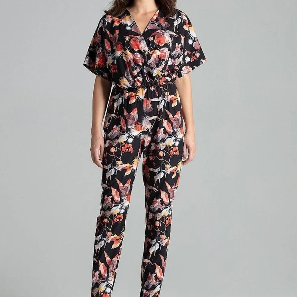 Floral Jumpsuit with Straight Pants