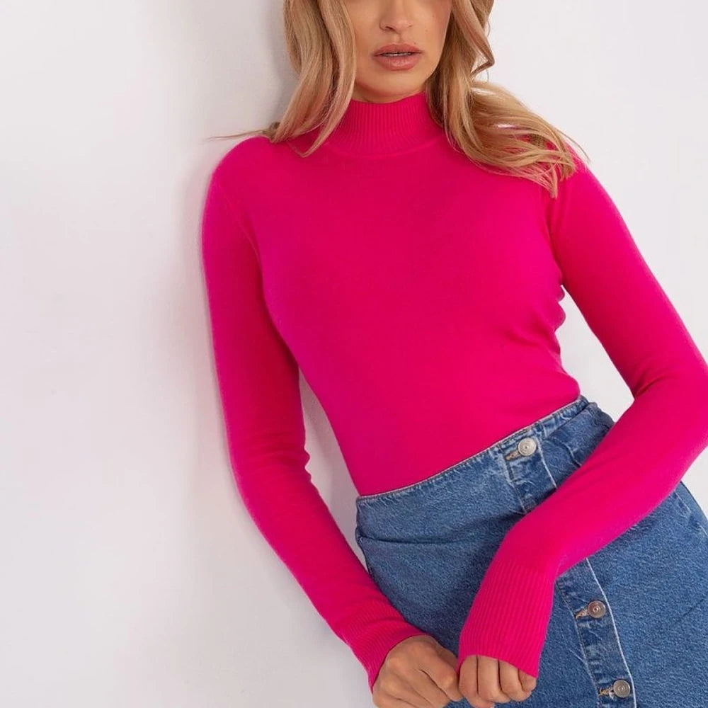Striped Turtleneck Long Sleeve Sweater