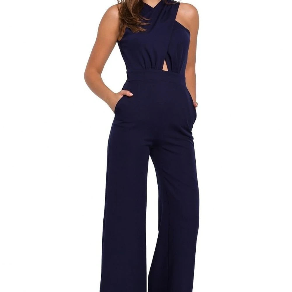 Women's Striped Wide-Leg Jumpsuit
