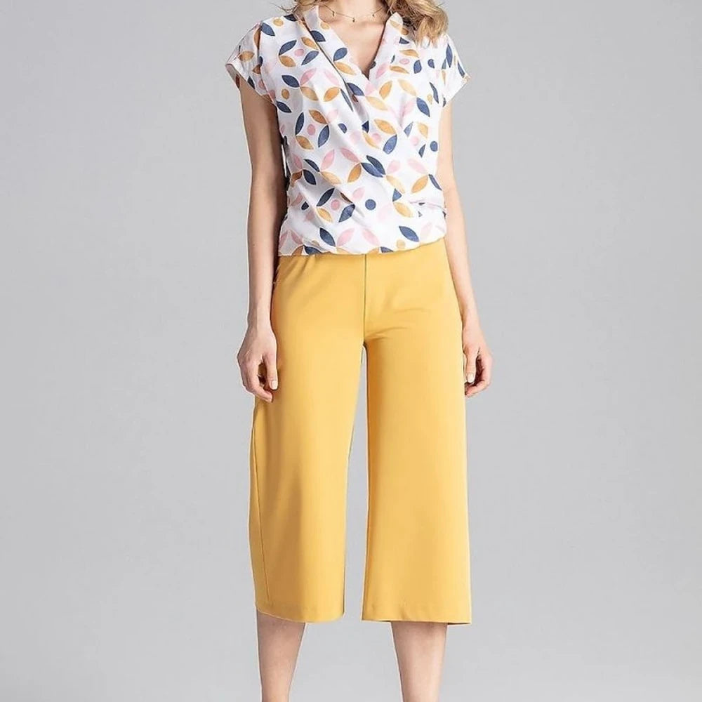 Women's Wide Leg Trousers 7/8 Length