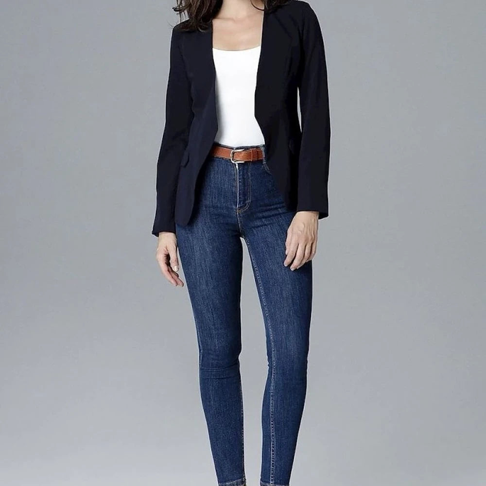 Slim Fit Lined Blazer Jacket