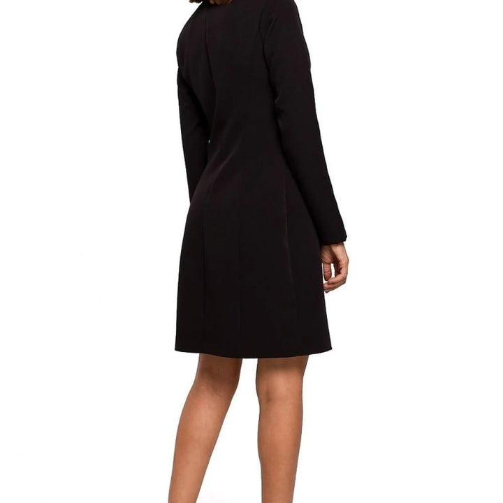 Jacket Cut Dress with Button Detail