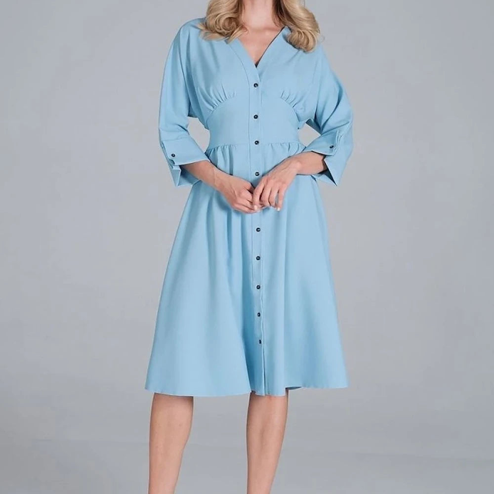 Midi Dress with Kimono Top