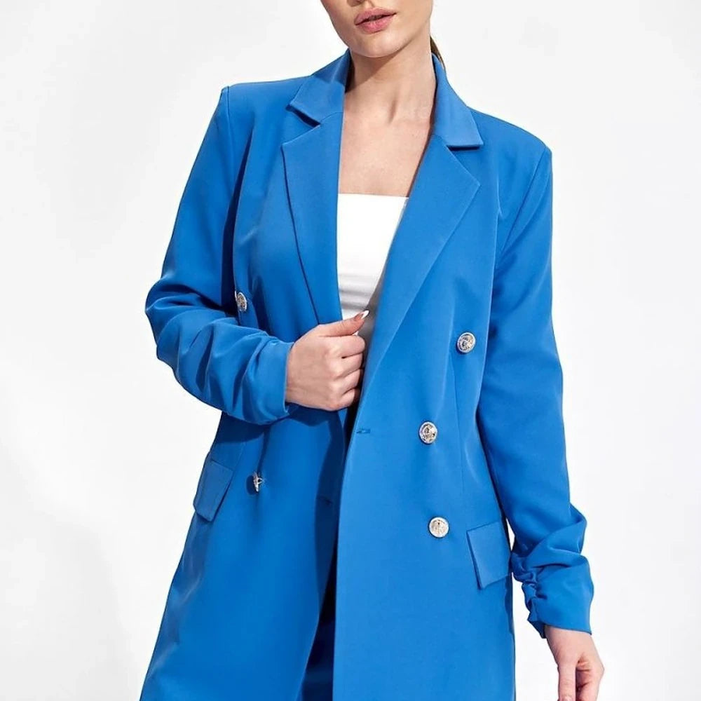 Loose Fit Double-Breasted Jacket