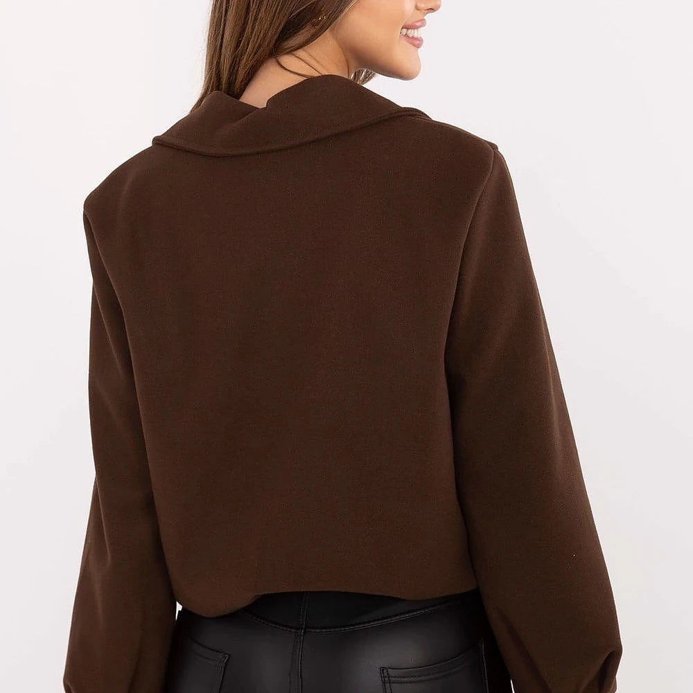 Parisian Style Polyester Jacket with Zipper