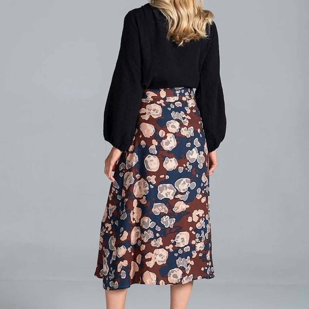 Cotton Blouse with Half-Round Neckline
