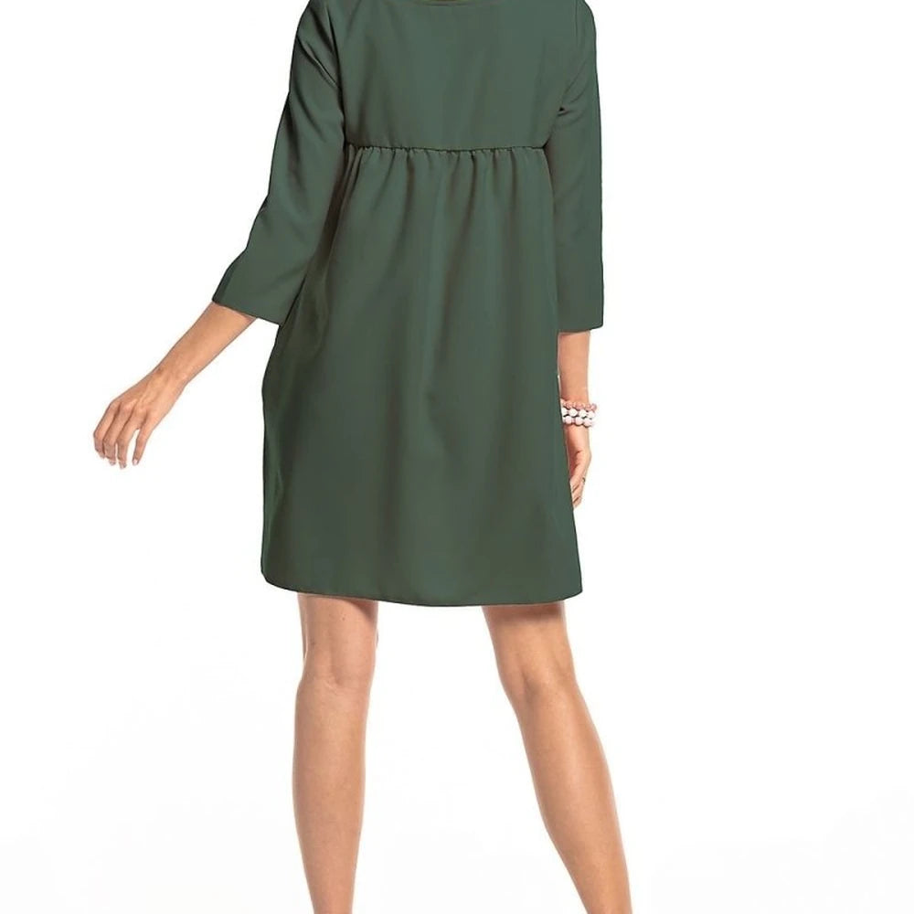 Tessita Pleated Back Day Dress with Pockets