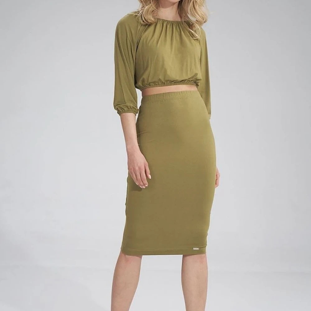Gathered Short Sleeve Blouse