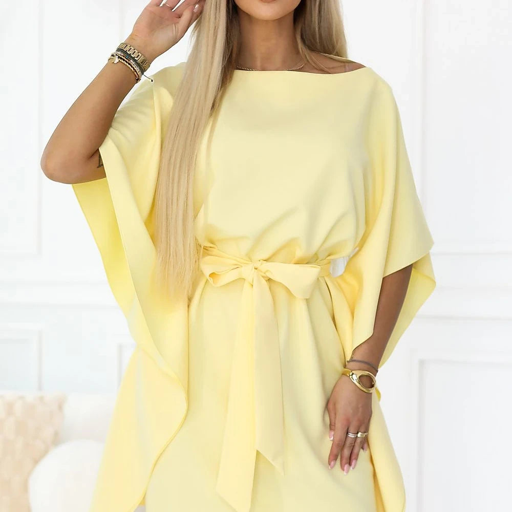Flowy Butterfly Dress with Belt