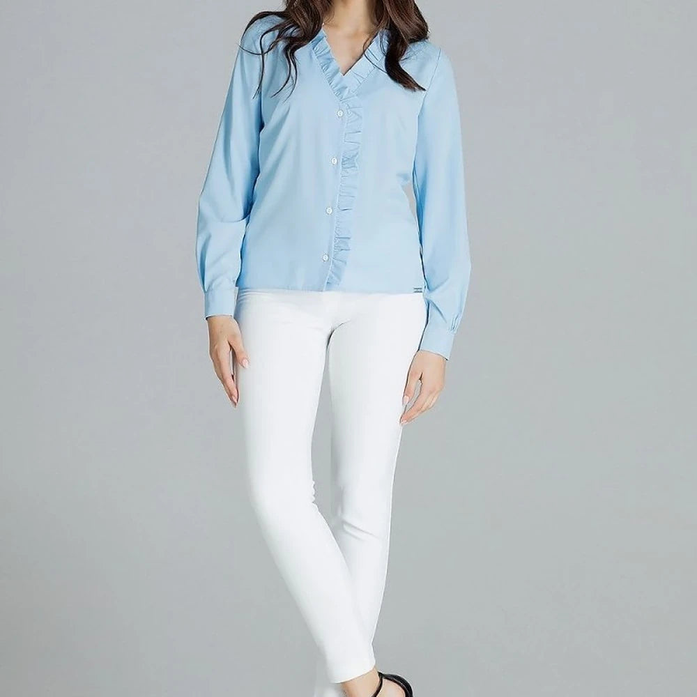 Classic Shirt with Heart Neckline