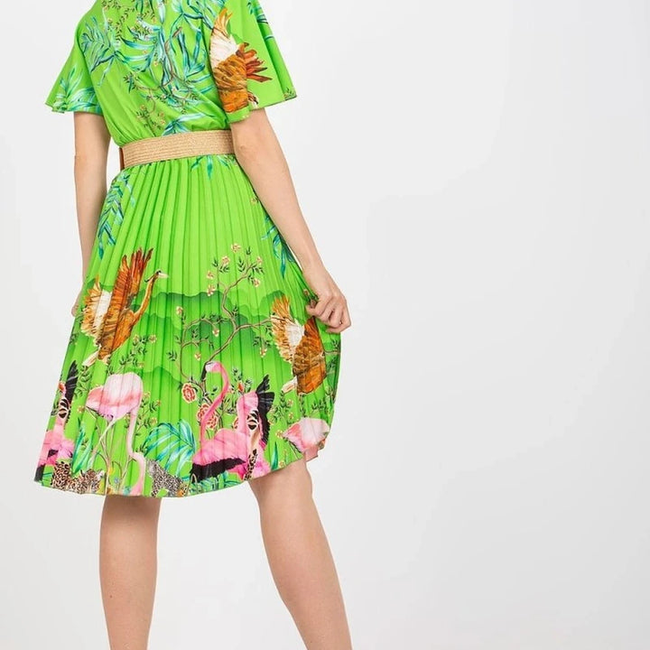 Italy Moda Day Dress with Belt