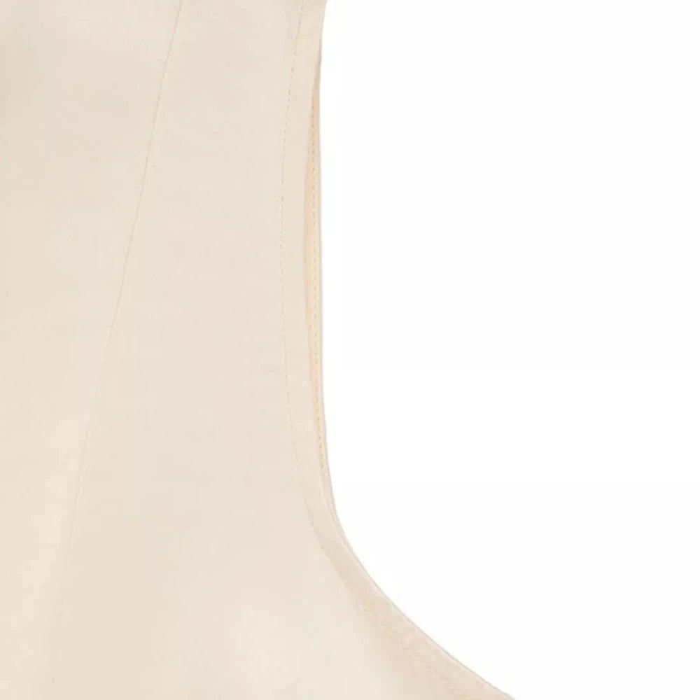 Sleeveless A-Line Midi Dress with Pockets