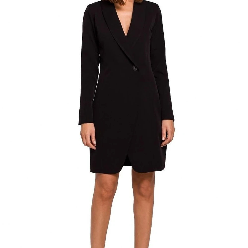 Jacket Cut Dress with Button Detail