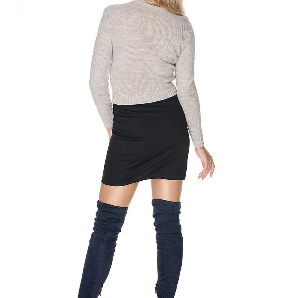 Fitted Acrylic Jumper with Long Sleeves