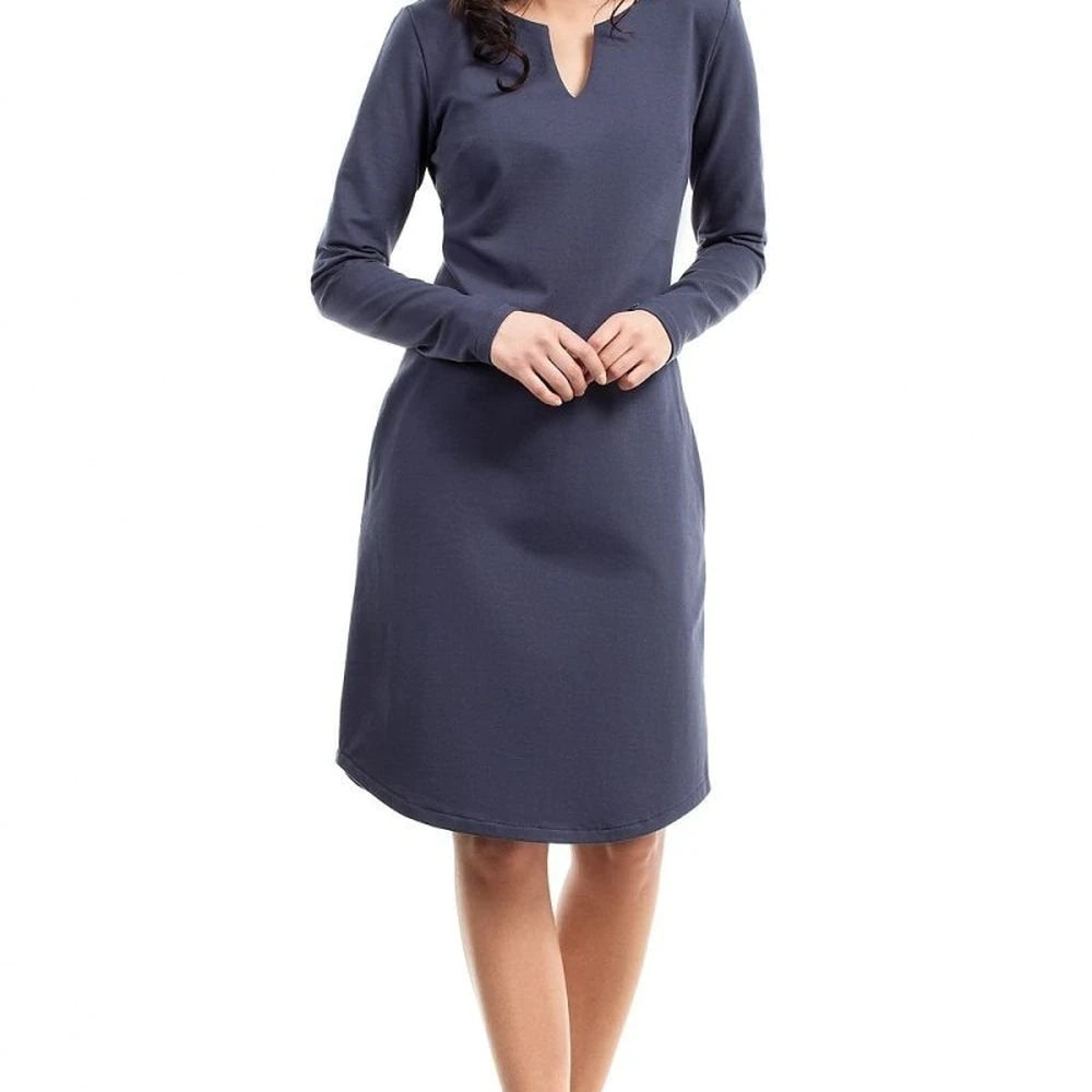 Women's A-Line Day Dress with Pockets