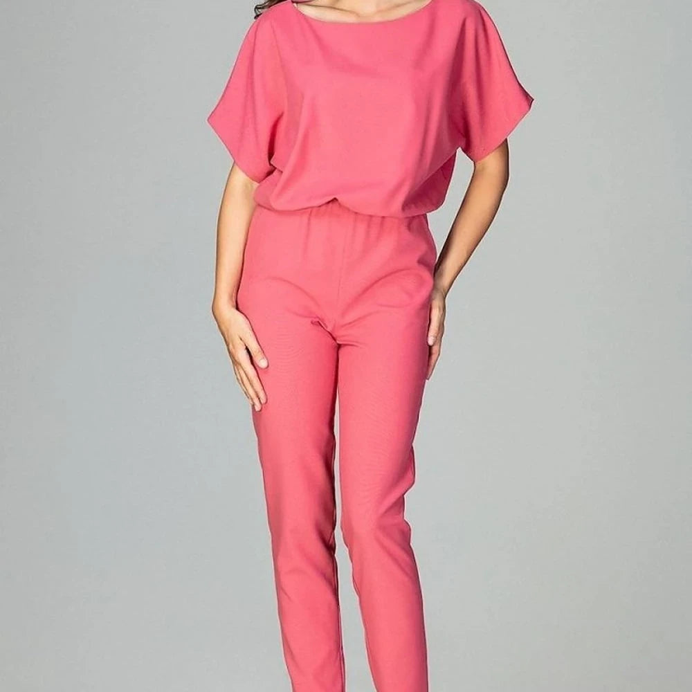 Classic Kimono Sleeve Jumpsuit with Pockets