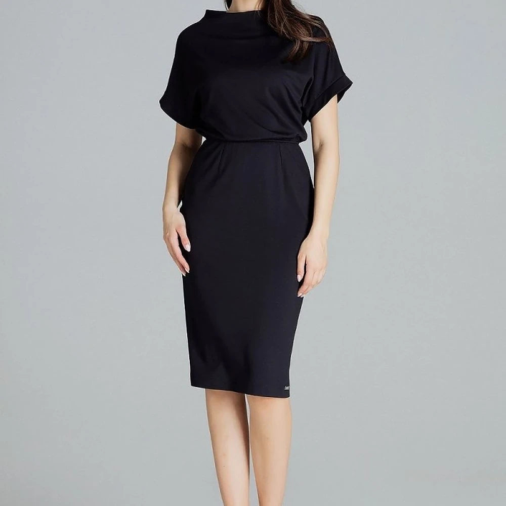 Midi Dress with Waistband