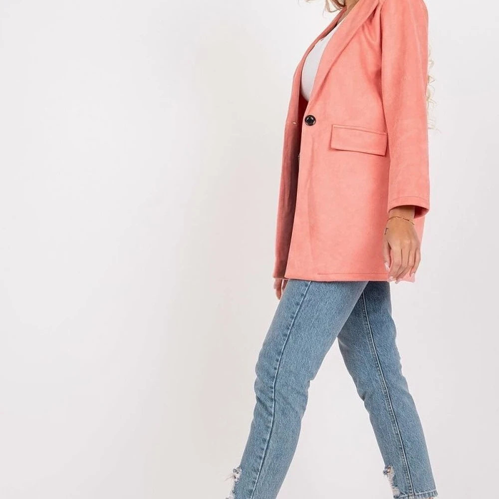 Imitation Suede Zipper Jacket