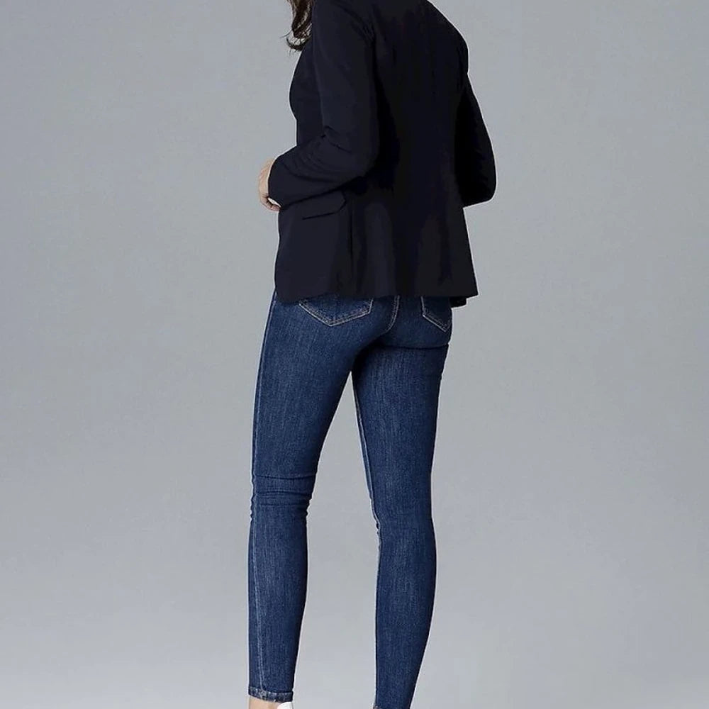 Slim Fit Lined Blazer Jacket