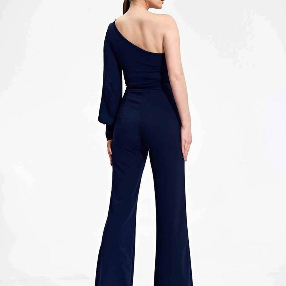 Polyester Spandex Wide Leg Jumpsuit