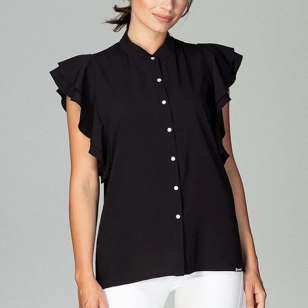 Classic Shirt with Frill Sleeves