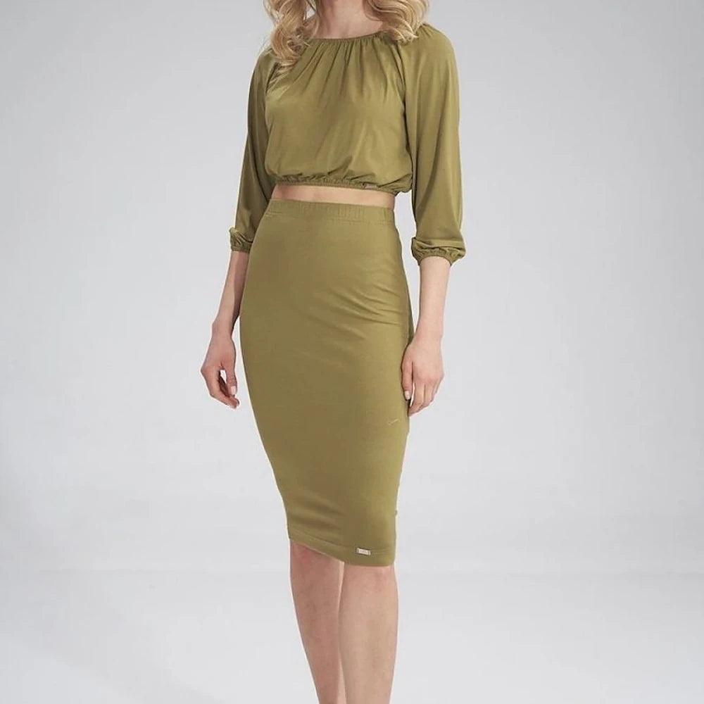 Gathered Short Sleeve Blouse