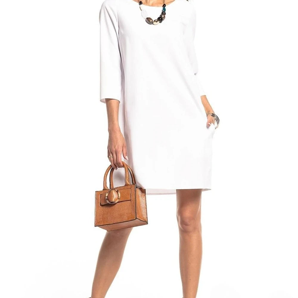 Tessita Pleated Back Day Dress with Pockets