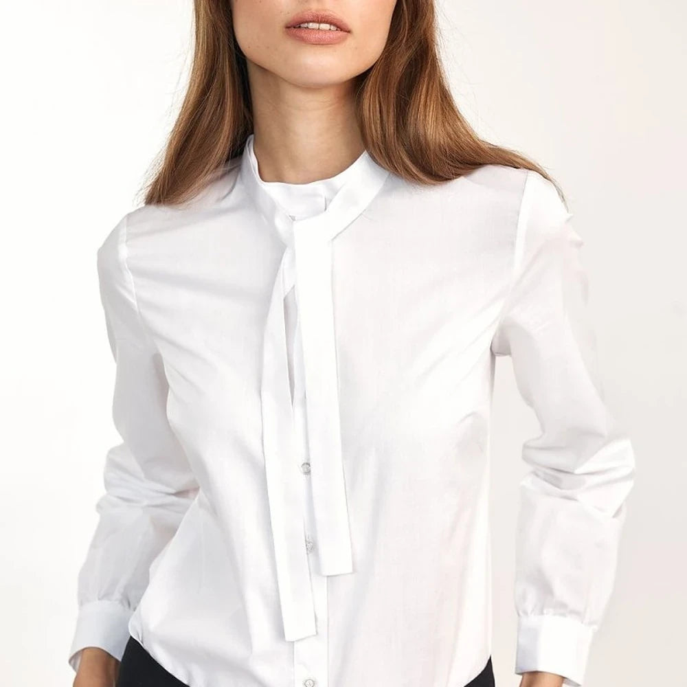 Long Sleeve Cotton Blend Shirt