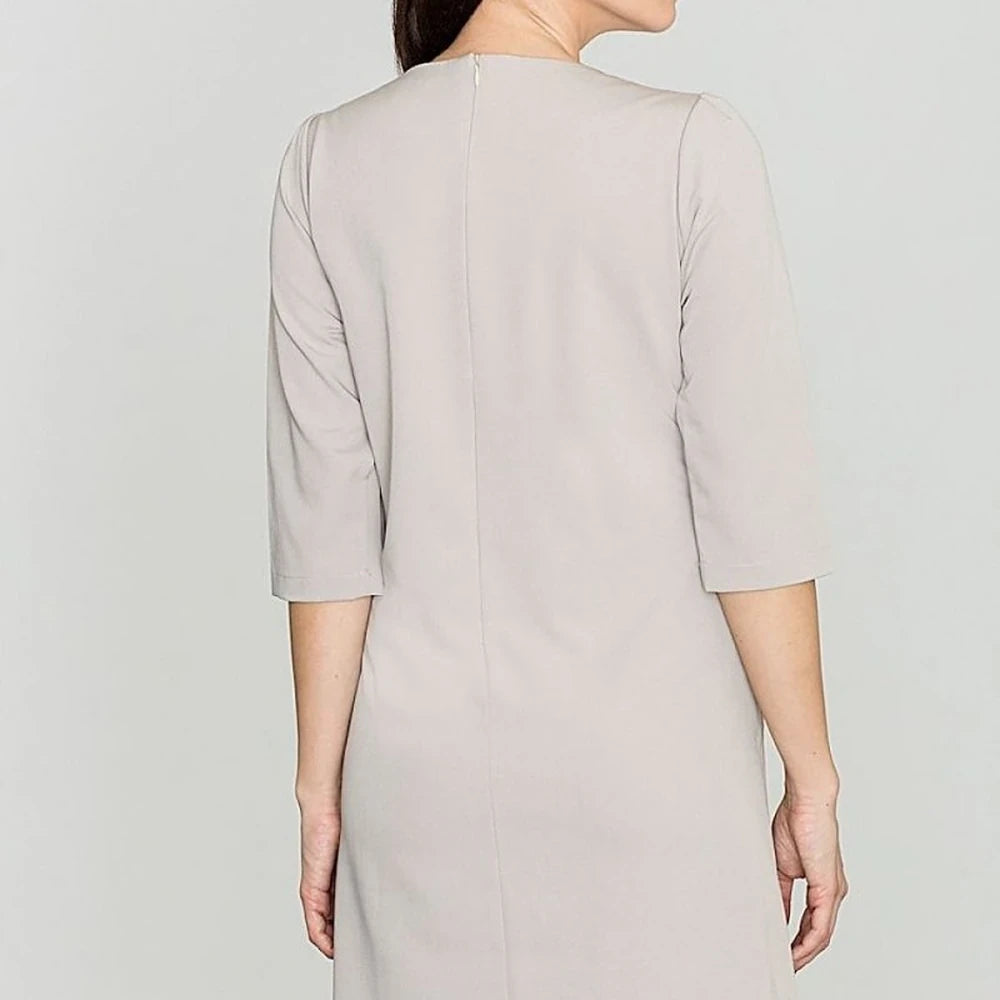 Mini Dress with Ruffled Sleeves and Pockets