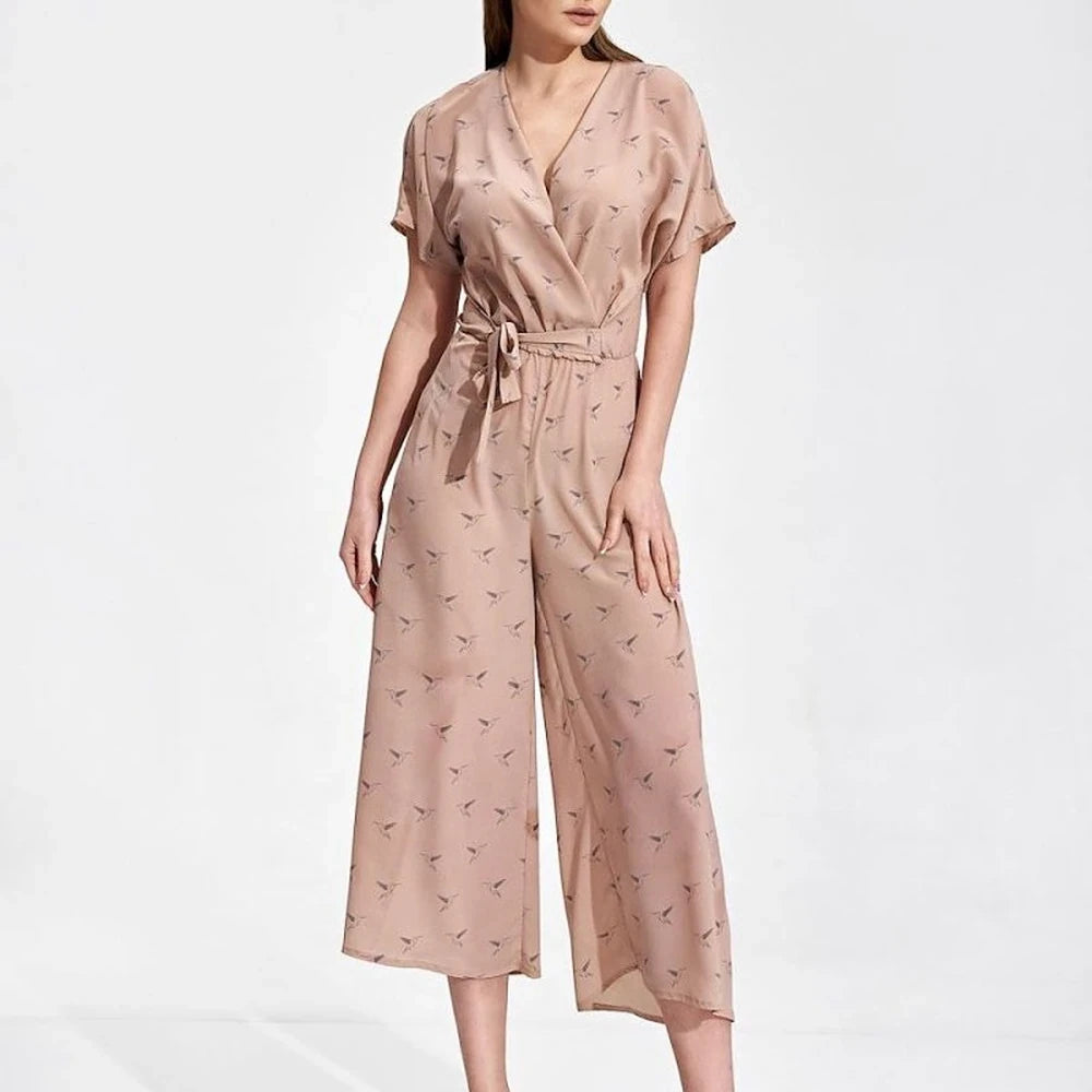 Women's Jumpsuit with Kimono Sleeves