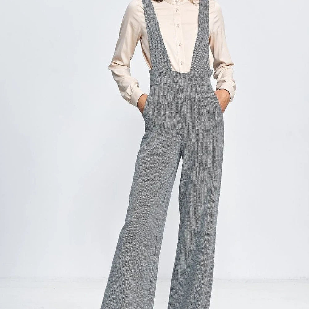 High-Waisted Jumpsuit with Wide Legs