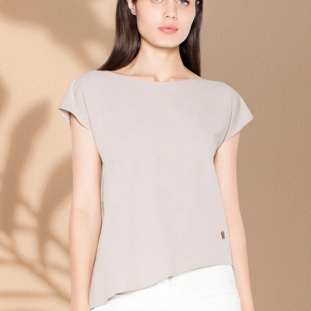 Asymmetric Sleeveless Blouse