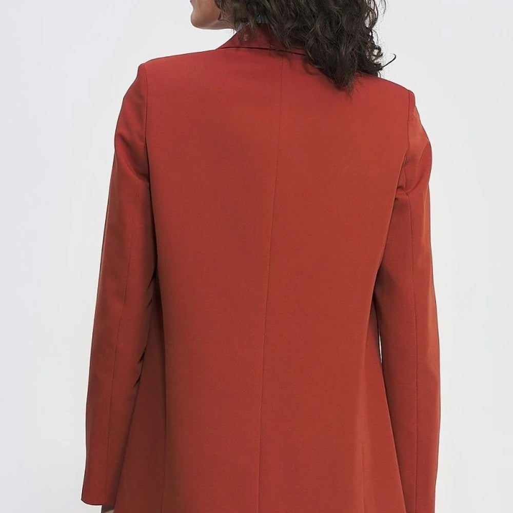 Elegant Lined Blazer Jacket