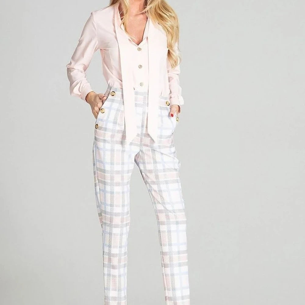 Leopard Print Long Sleeve Shirt - White