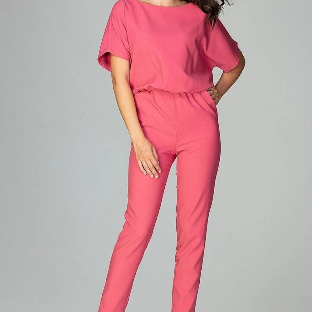 Classic Kimono Sleeve Jumpsuit with Pockets