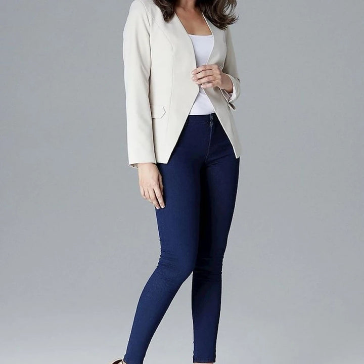Slim Fit Lined Blazer Jacket