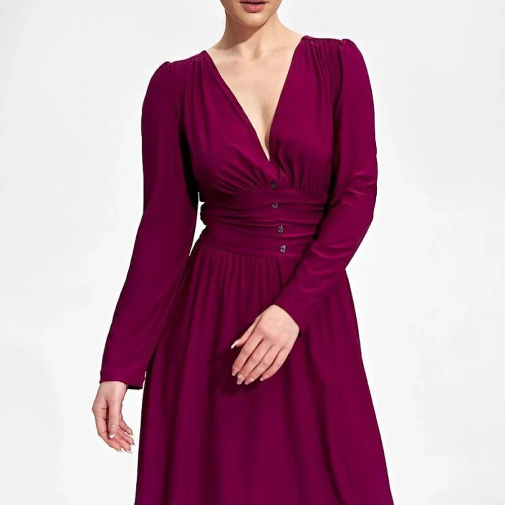 Flared Stretch Daydress with Sweetheart Neckline