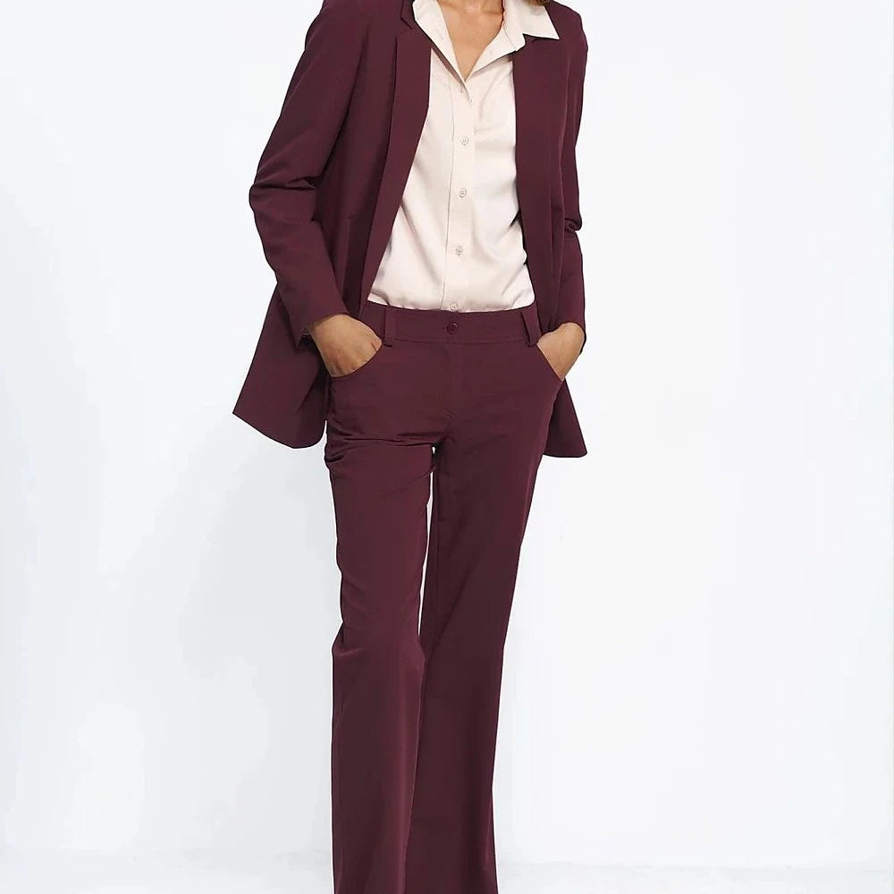 Elegant Lined Blazer Jacket