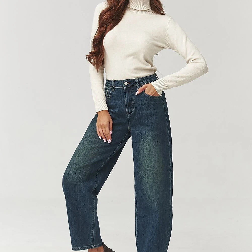 Turtleneck Sweater with Viscose Blend