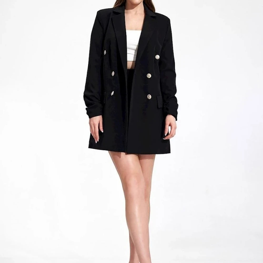 Loose Fit Double-Breasted Jacket