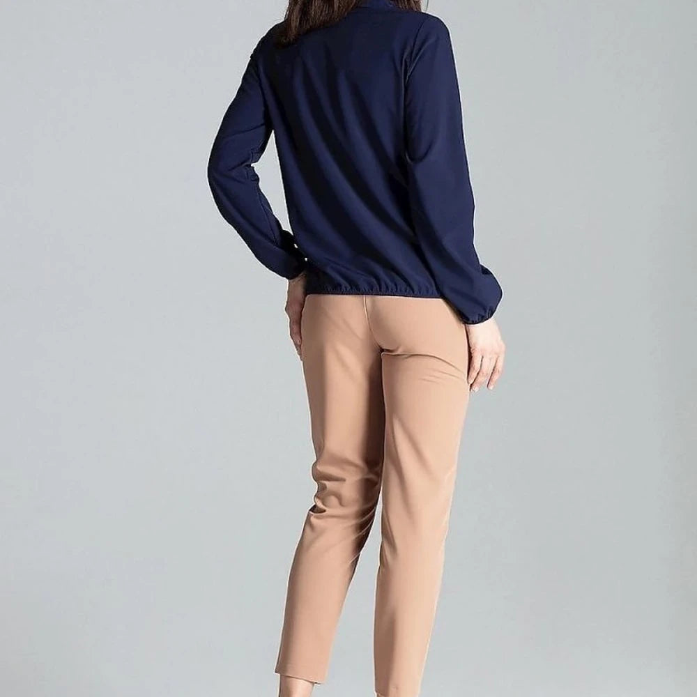 Women's Day Dress with Striped Contour