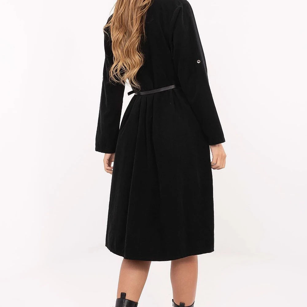 Classic Cotton Midi Shirt Dress
