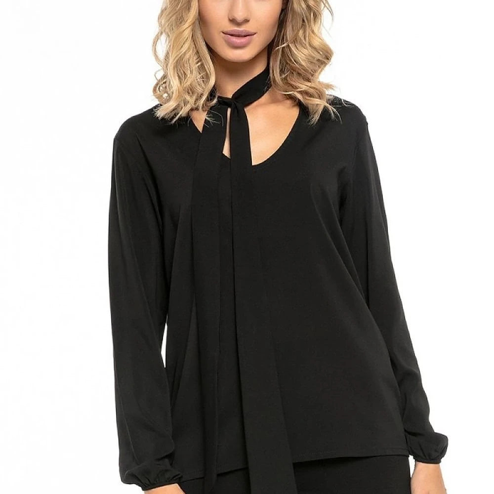 Chiffon Blouse with Tie Detail