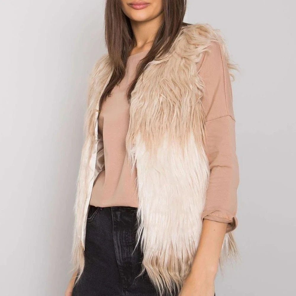 Women's Lined Fur Vest